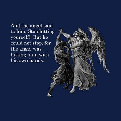 angel hitting yourself